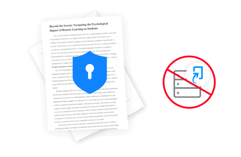 Your Paper Remains Private and Non-Repository